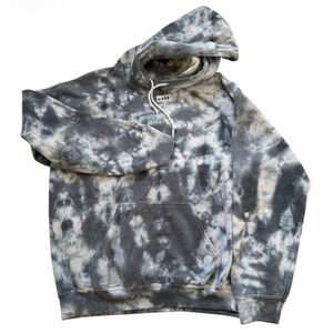 Artist Union Clothing Co. Black and Gray Tie-Dye Sweatshirt Hoodie Men’s Medium